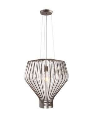 wire frame glass pendant light_Saya_Fabbian_from Gineico Lighting