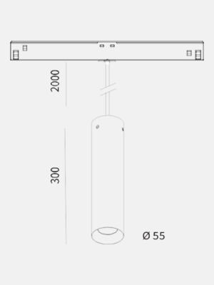 I-Pipedi Pendant Mini Magnetic Track